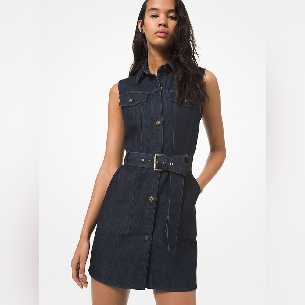 Michael Kors Dark Blue Denim Dress